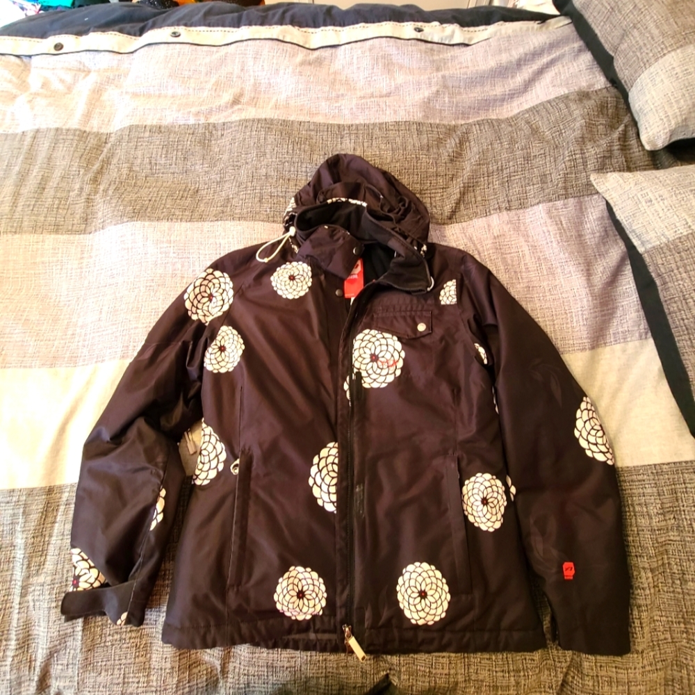 🌟Vintage Orage Black and White Winter Jacket Size Large